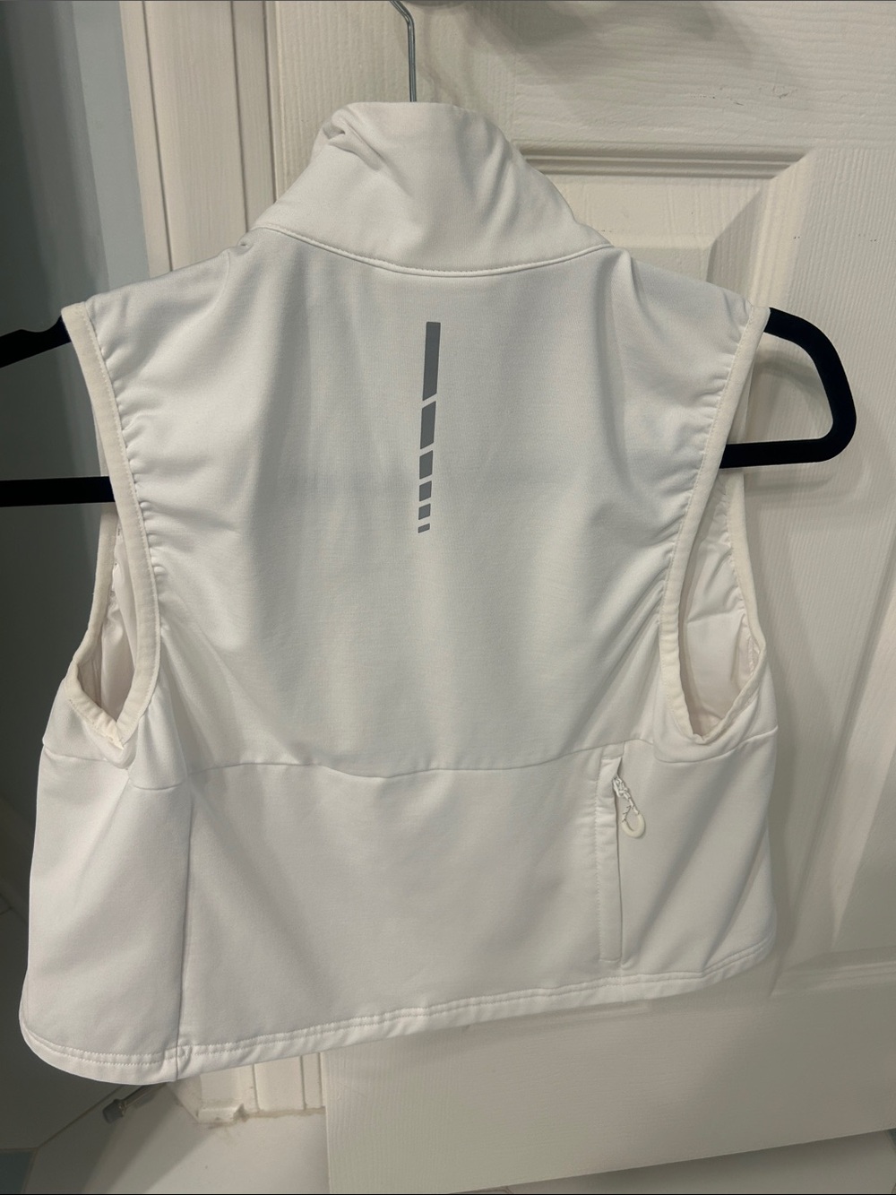 White Quilted Puffer Vest - Lightweight Layering - Picture 2 of 3